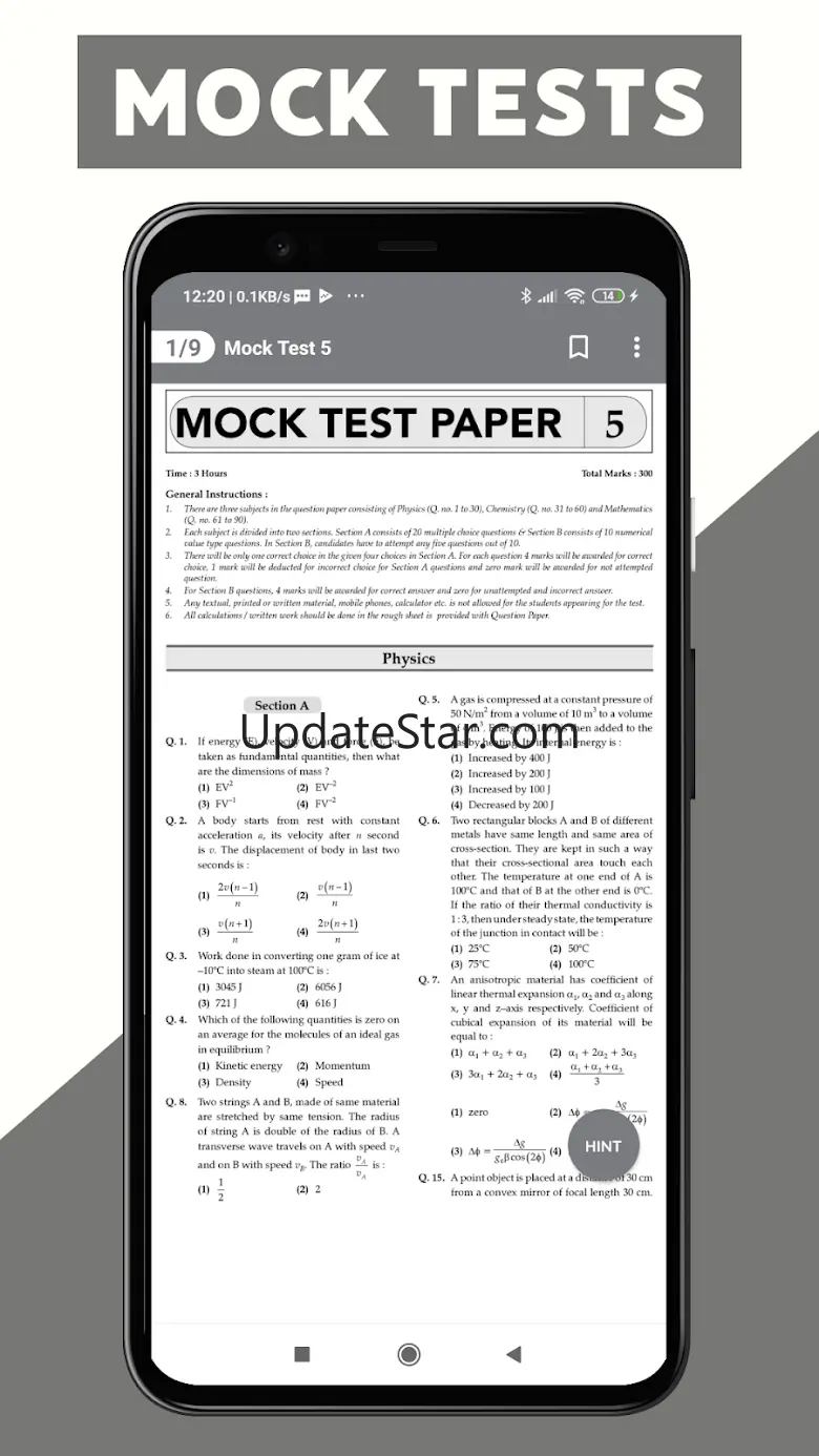 PHYSICS - JEE PAST YEAR PAPERS 10.0.9