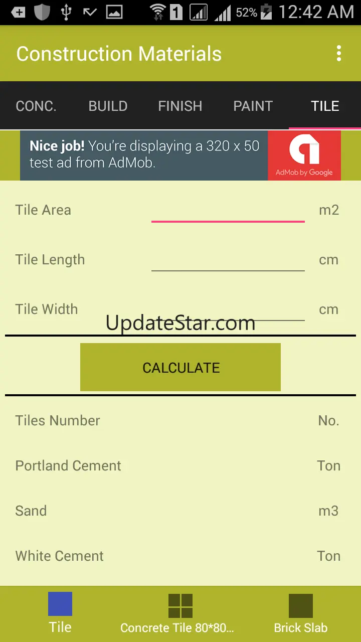 Construction Material Estimate 1.4
