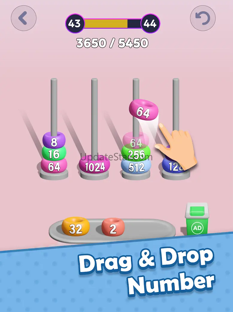 2048 Sort Stack Merge 1.0.6