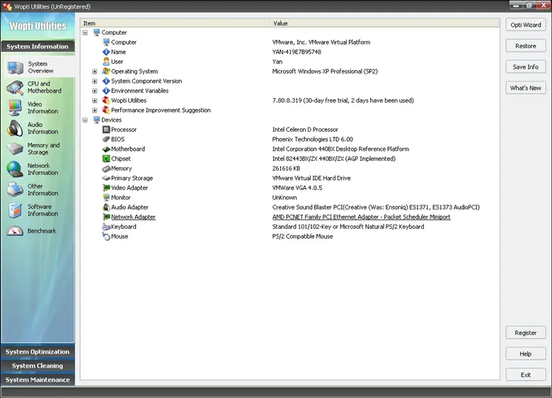 Wopti Utilities