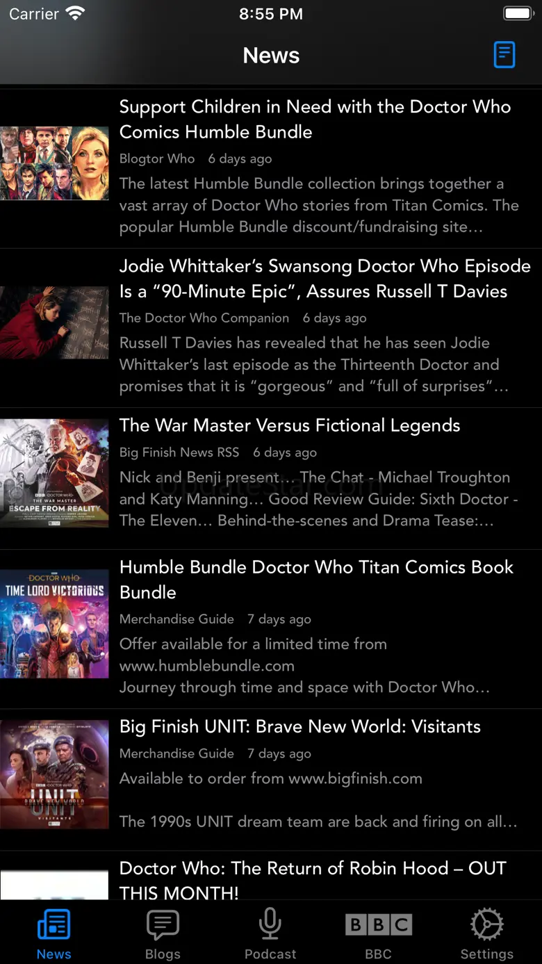 DW WhoNews for Doctor Who 4.0.14