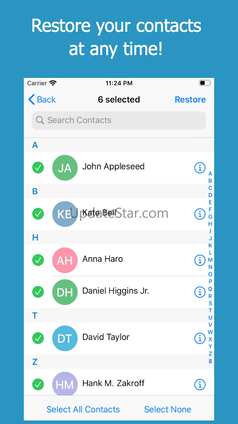 Backup Contacts + Restore 5.2