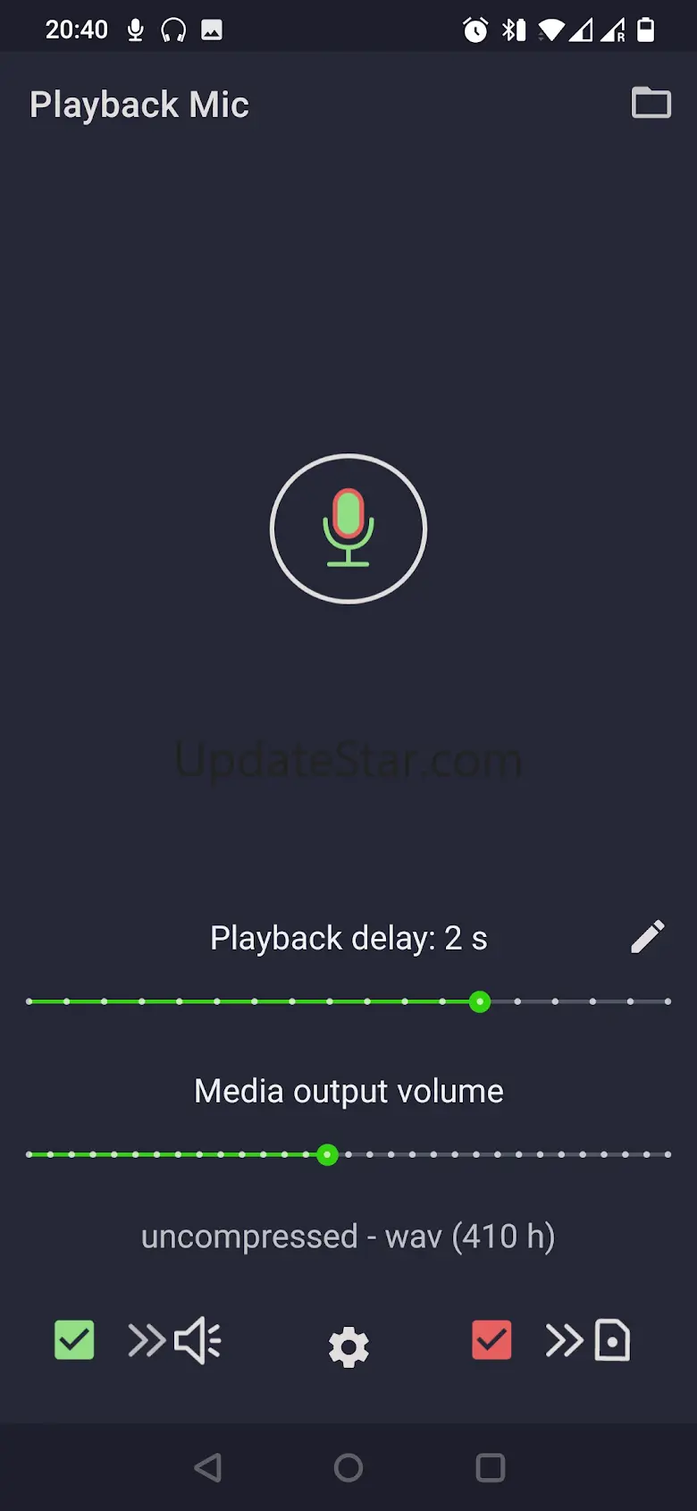 Playback Mic - input to output 2.2.9