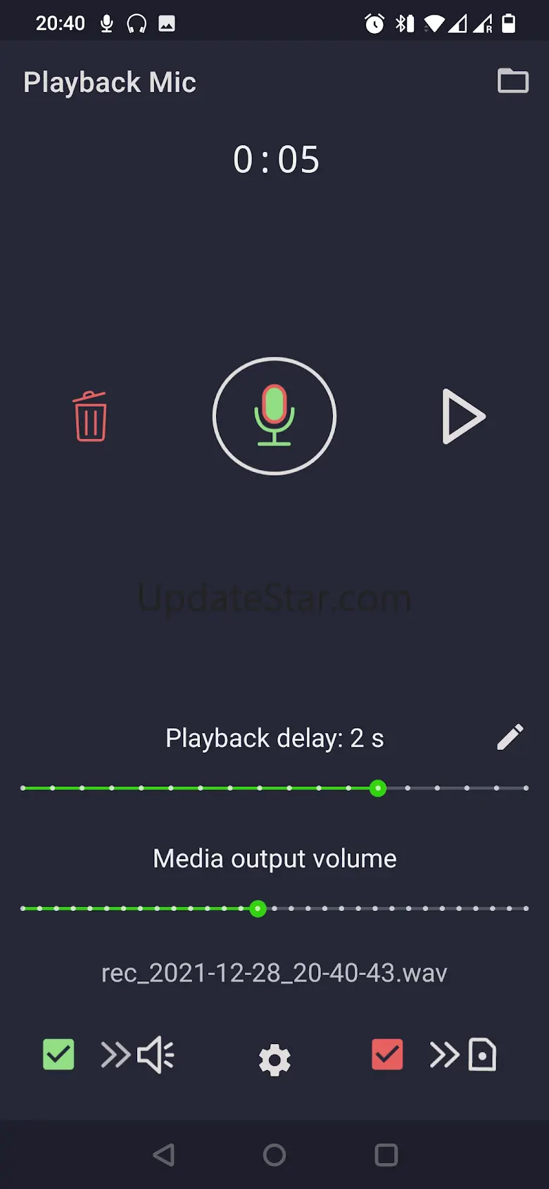 Playback Mic - input to output 2.2.9