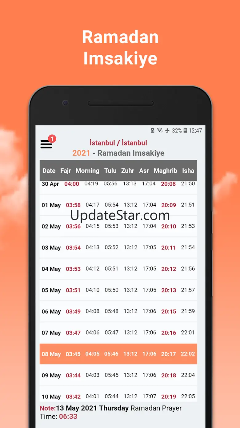 World Prayer Times Ramadan 1.5.15