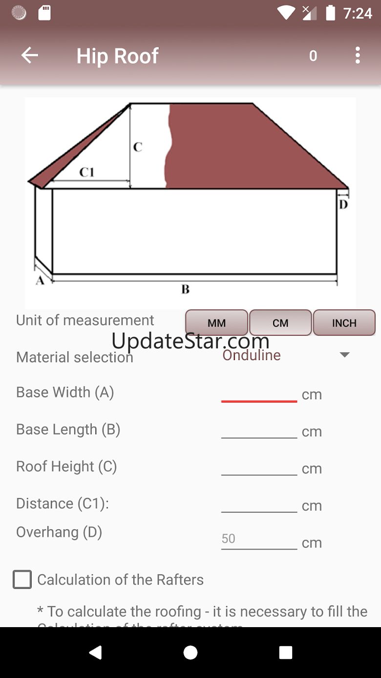 Calculation of roofs 2.97