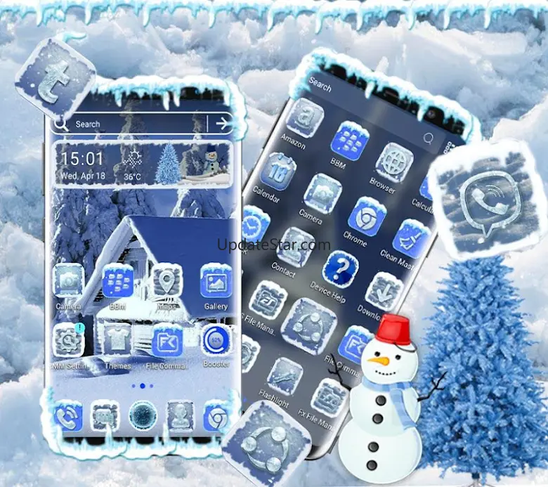 Ice Snow Launcher Theme 5.0