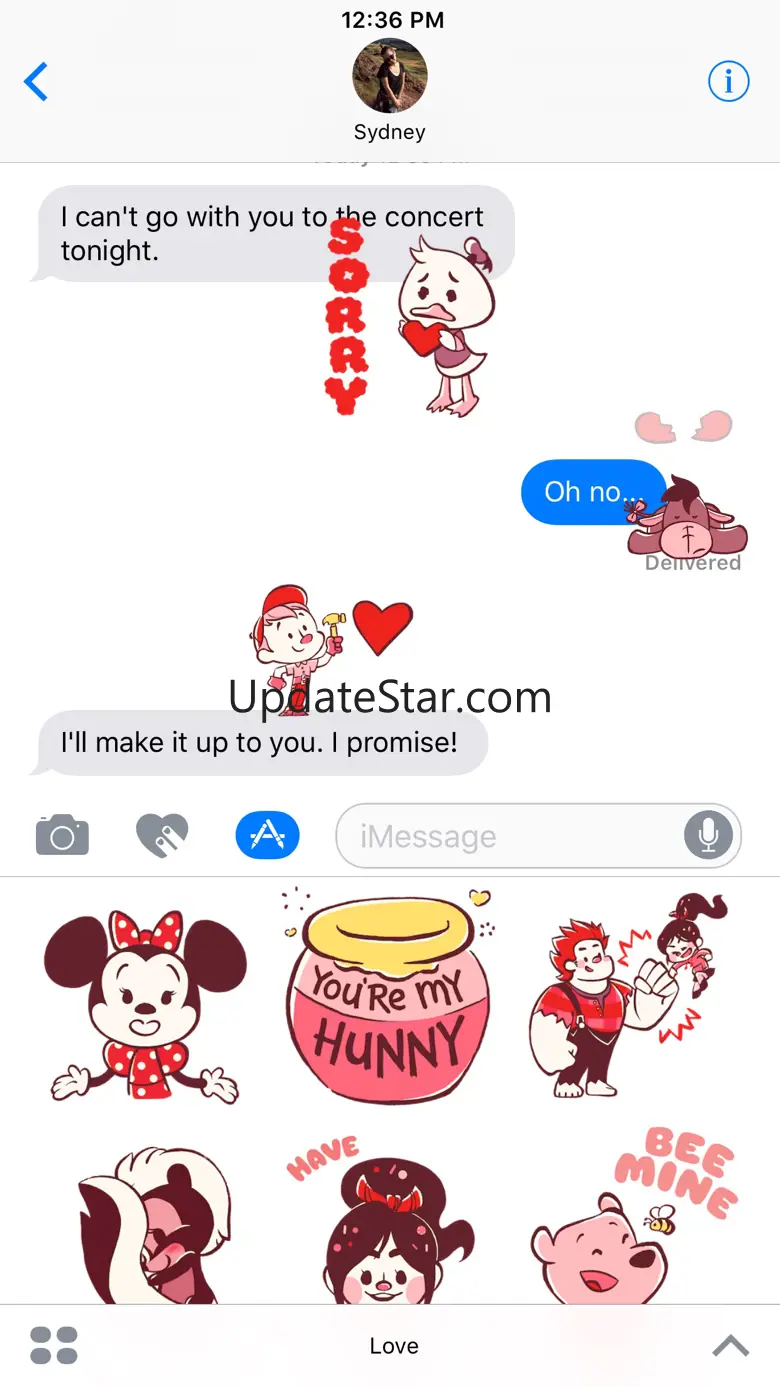 Disney Stickers: Love 1.0.2