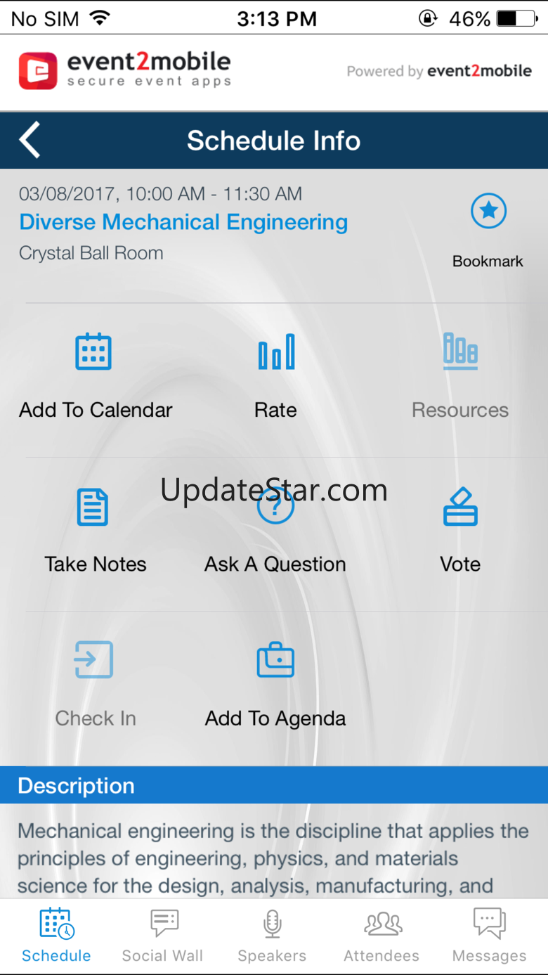 ASME Event Connect Plus 3.3.7