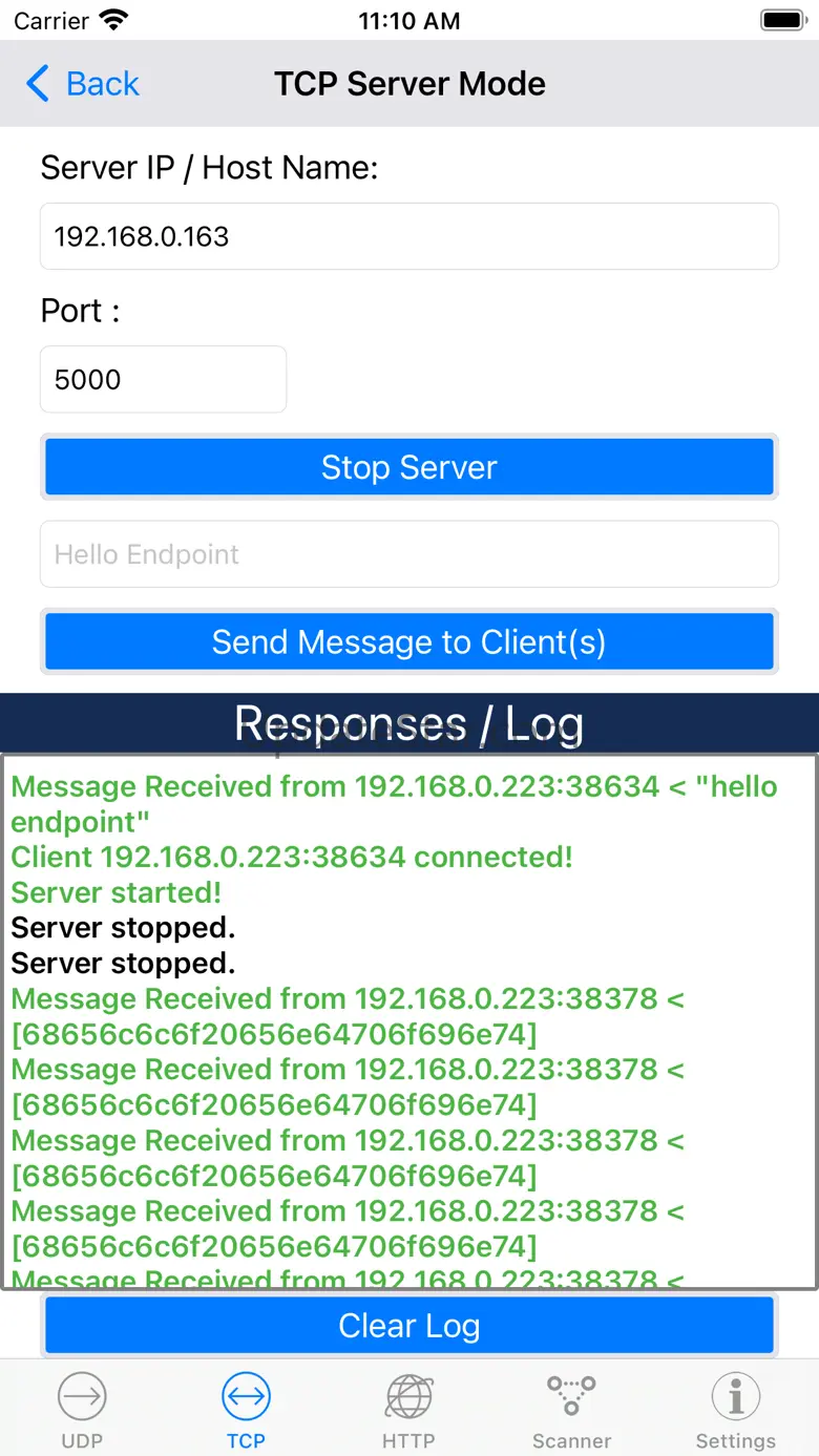 UDP/TCP/REST Network Utility 2.1