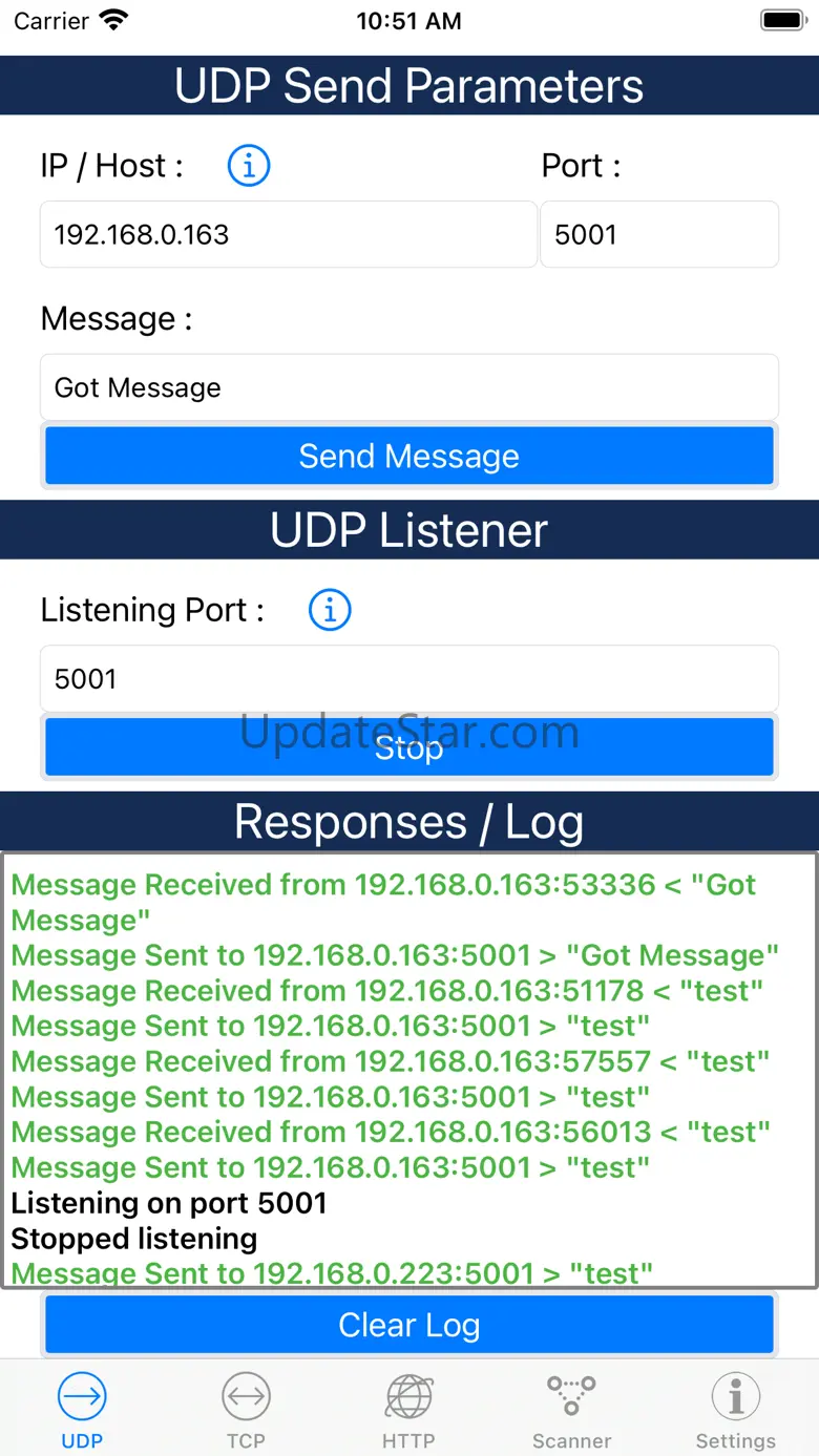 UDP/TCP/REST Network Utility 2.1