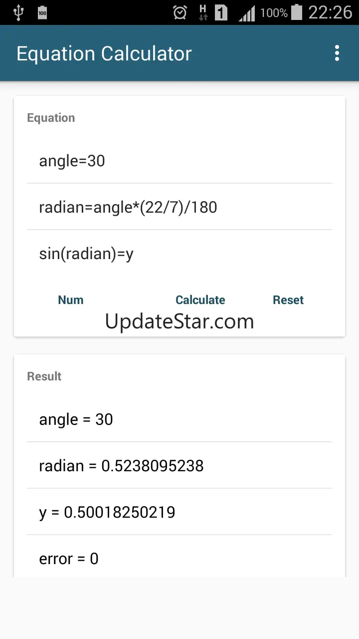Algebra Equation Calculator 1.7.1