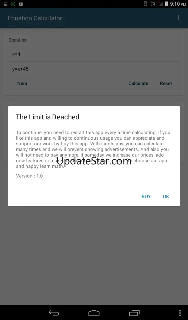 Algebra Equation Calculator 1.7.1