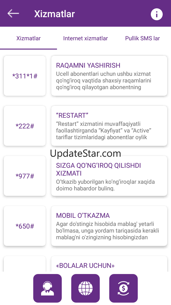 Ussd Uzb (2022) Internet paket 1.2