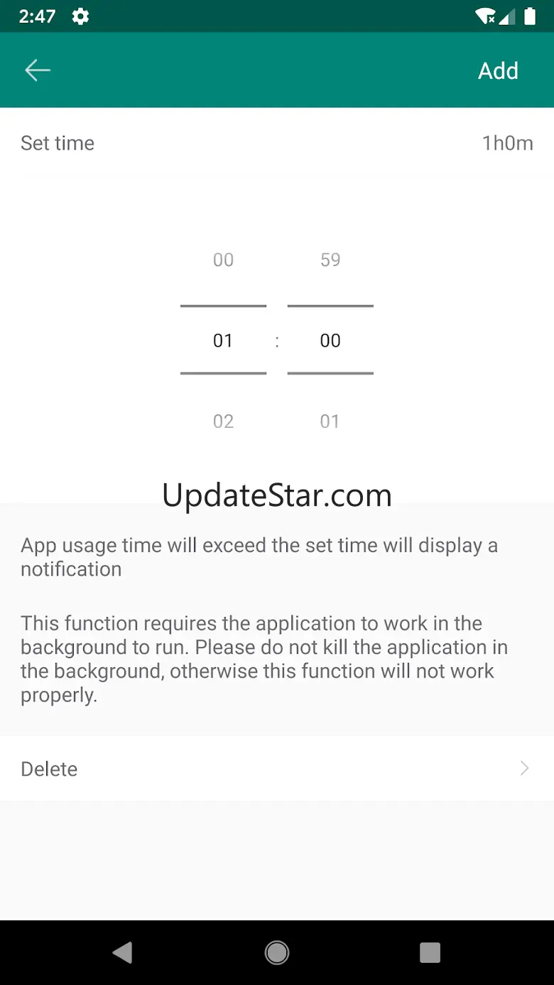 App statistics: App Usage 1.0.24