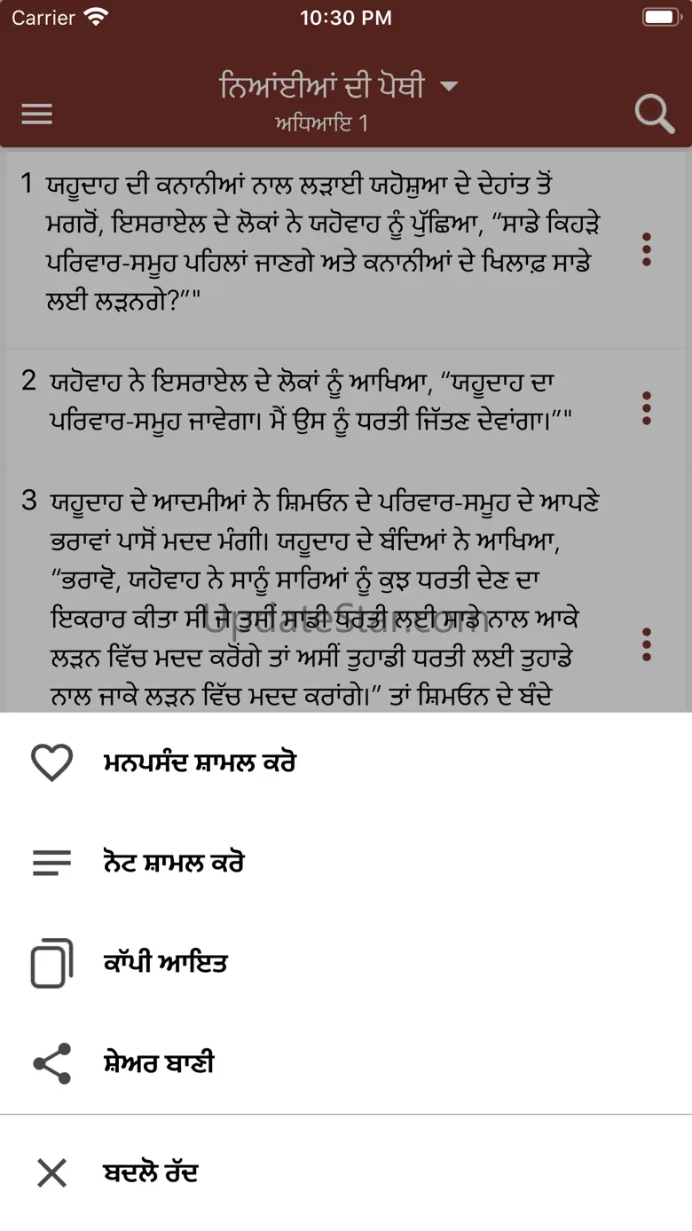 Holy Bible In Punjabi 1.2