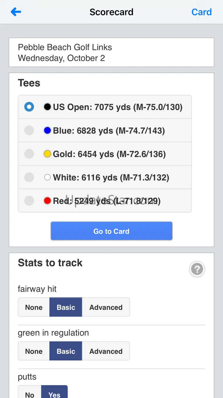 BlueGolf Scorecard 7.4.4
