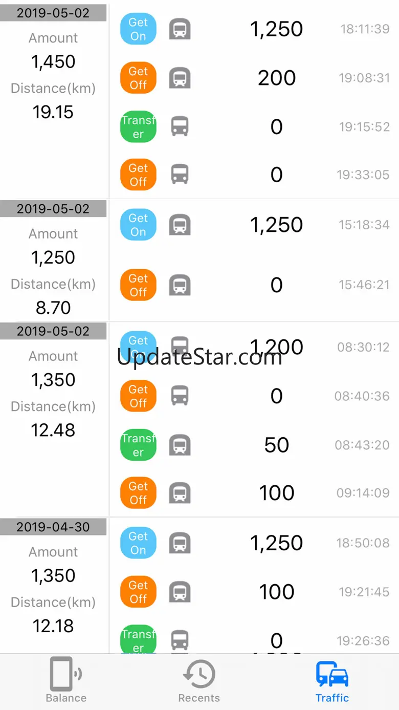 BucaCheck-Korea transit card 1.1.0