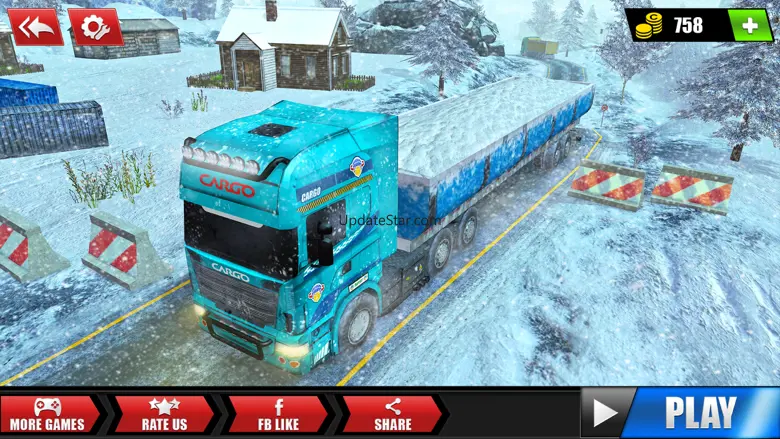 Snow Cargo Trailer Truck Drive 1.2