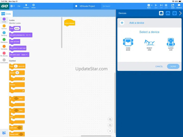 VEXcode GO 3.0.4.2