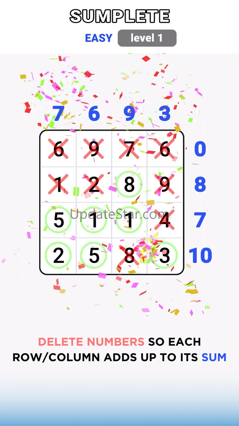 Sumplete: Math Games by AI 1.3