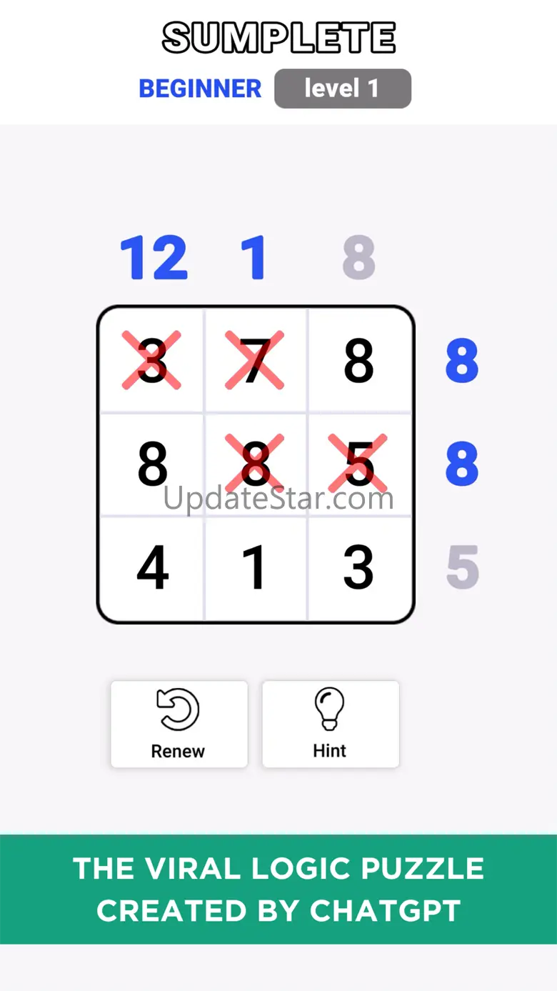 Sumplete: Math Games by AI 1.3