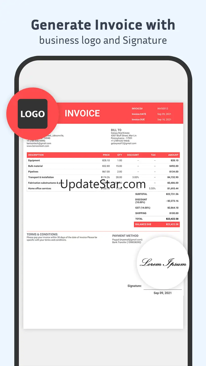 Invoice Maker, Create Receipts 1.4