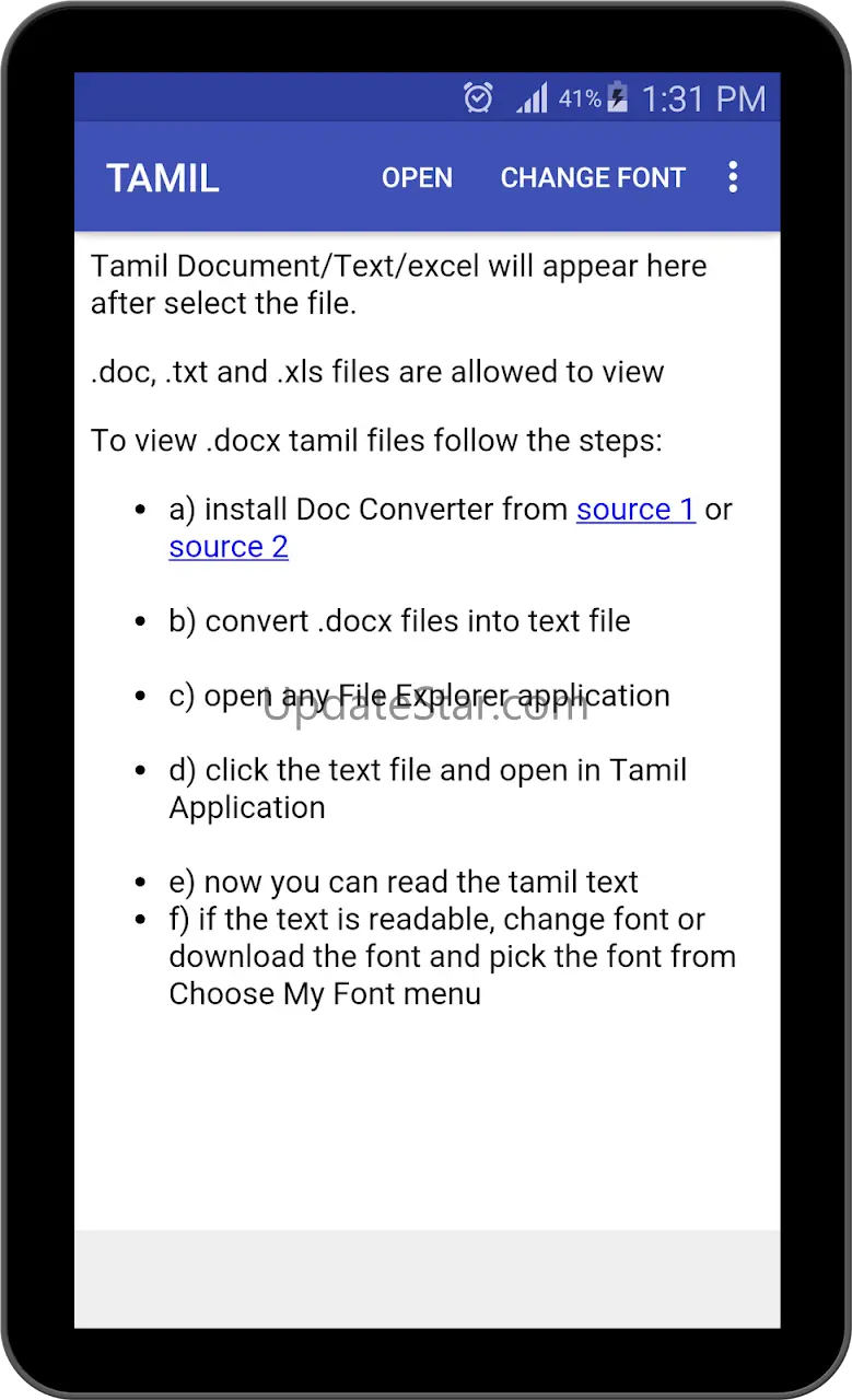Tamil Text Viewer 1.30