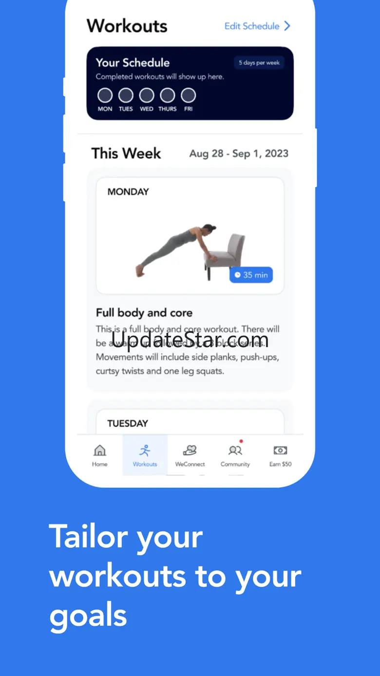 WeShape: Workouts for ANYbody 1.0.2