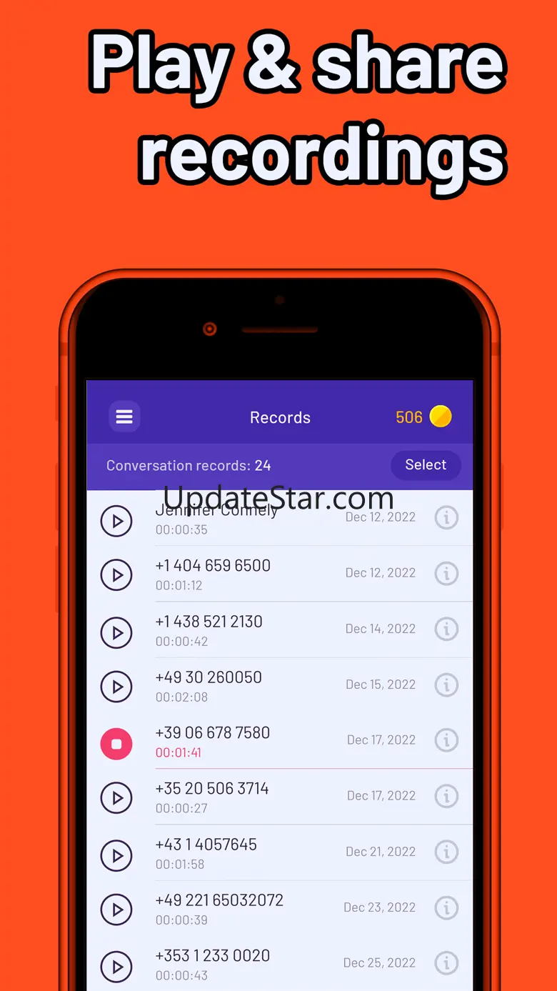 2nd Phone - Second call number 1.2