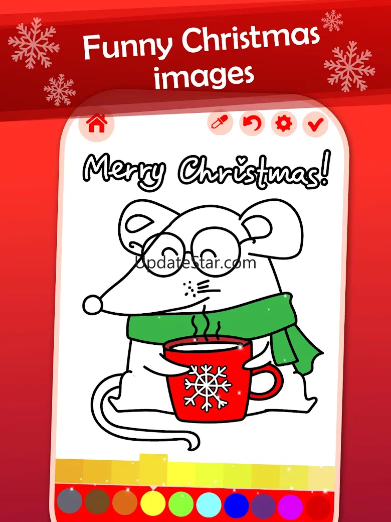 Happy Christmas Coloring Book 3.5