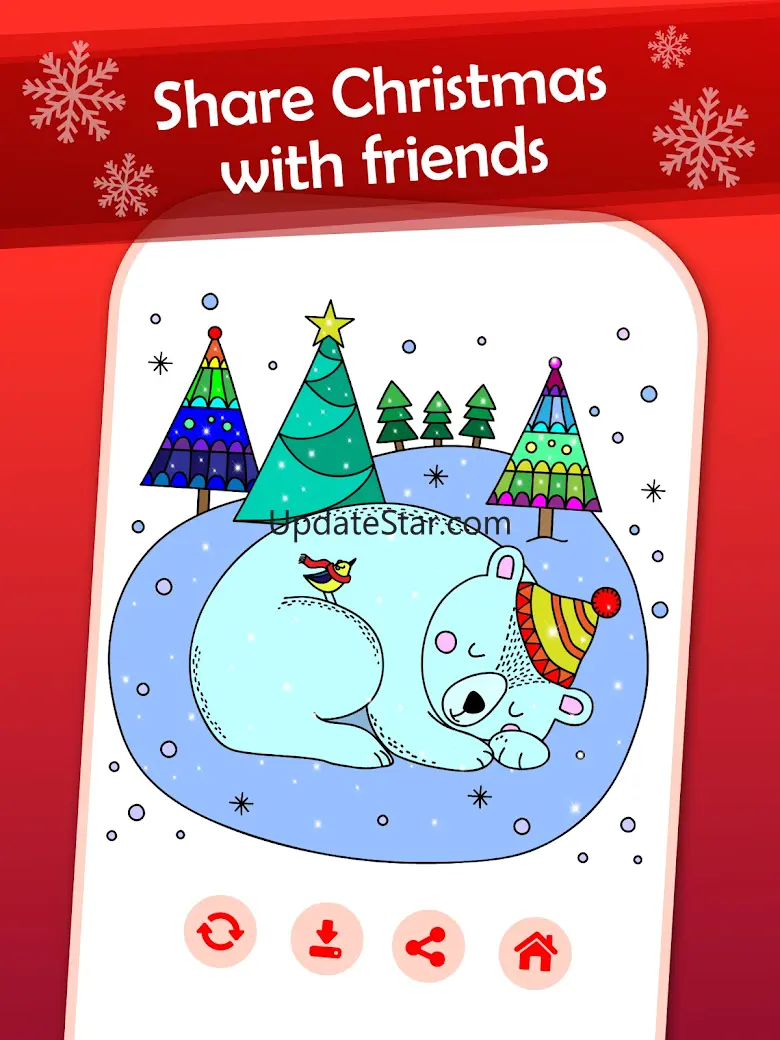 Happy Christmas Coloring Book 3.5