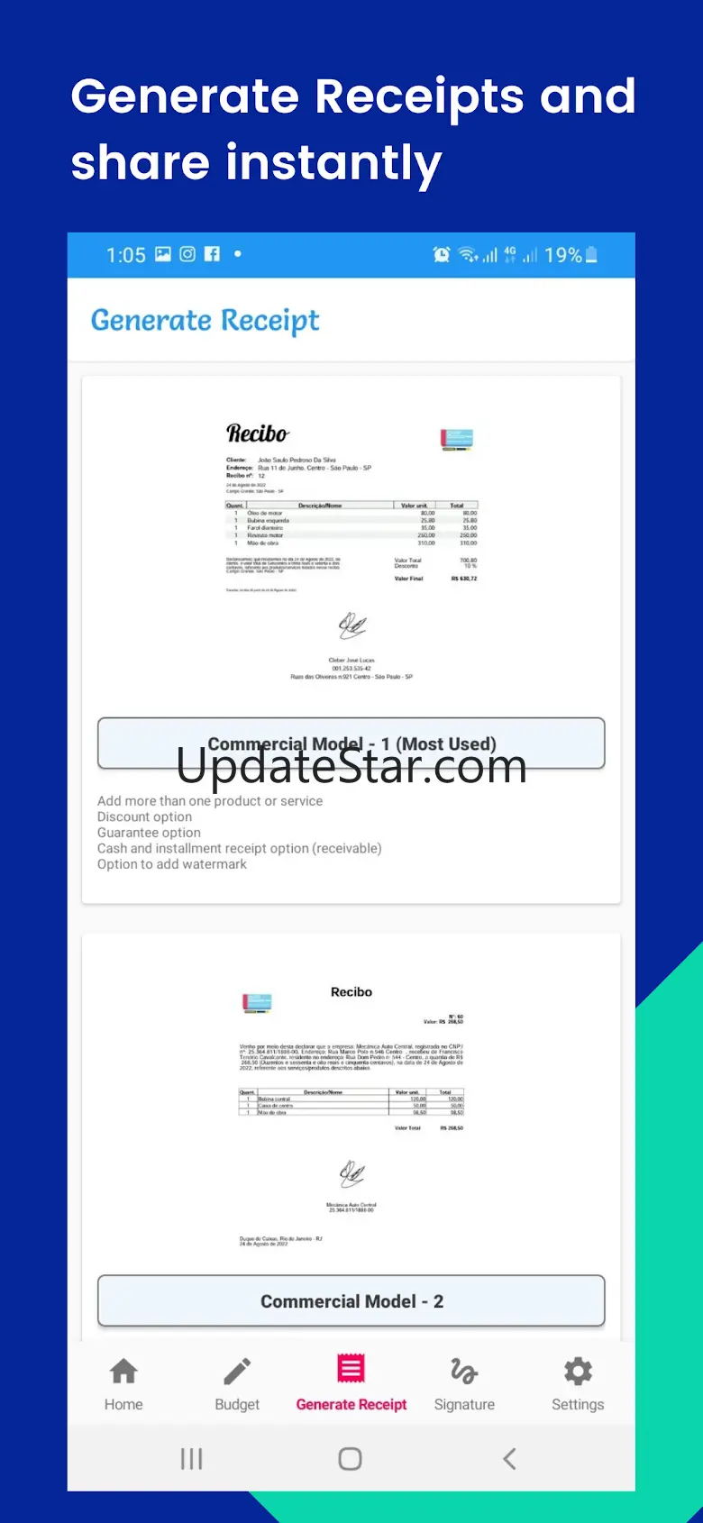 Receipts and Notes 2.2.5.1