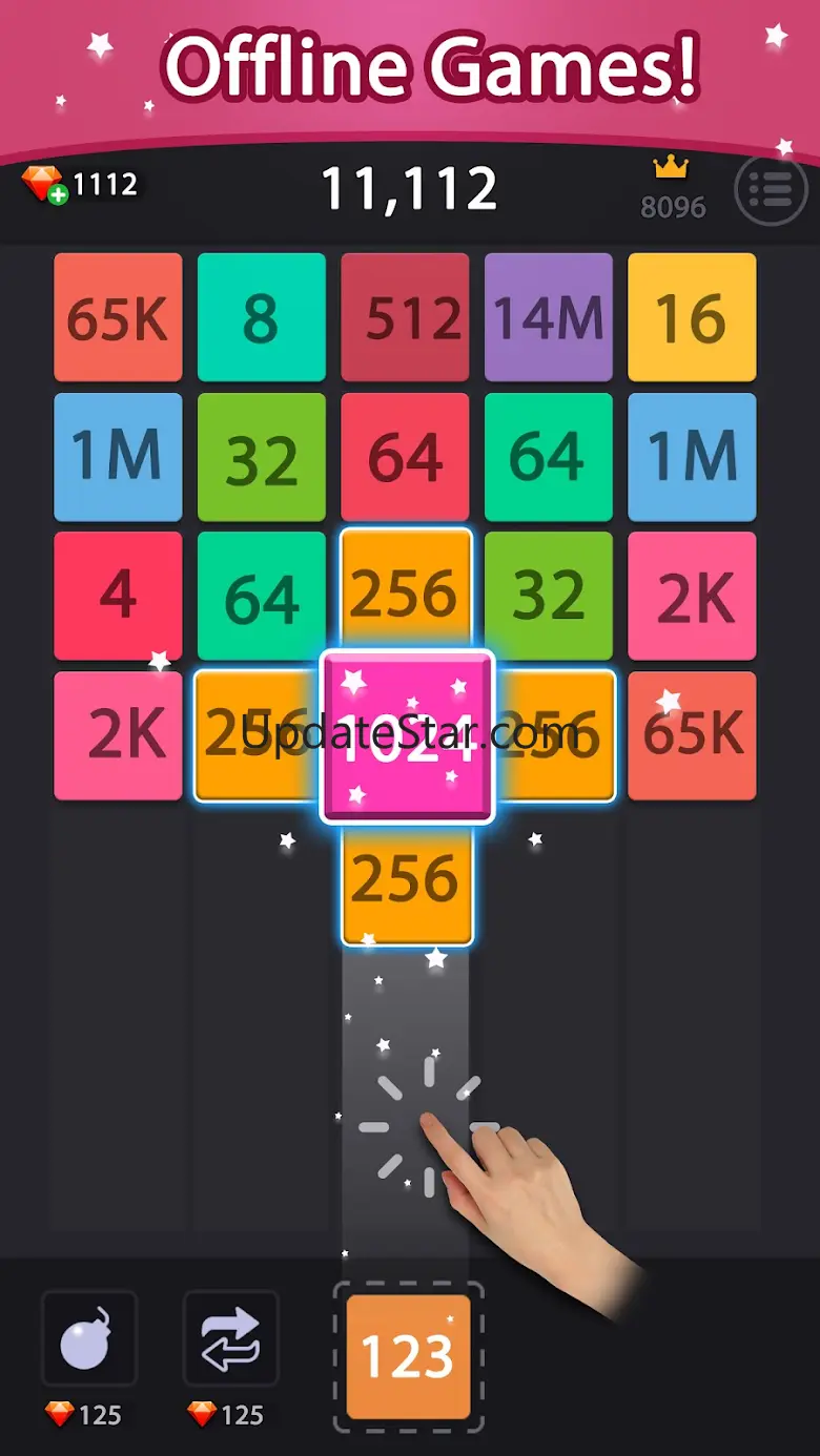 Merge block - 2048 puzzle game 9.5