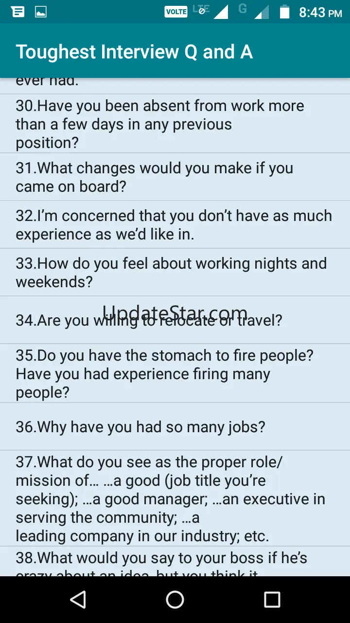 Interview Questions and Answer 4.5