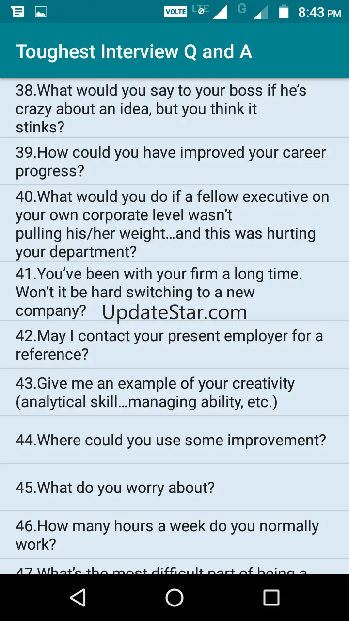 Interview Questions and Answer 4.5