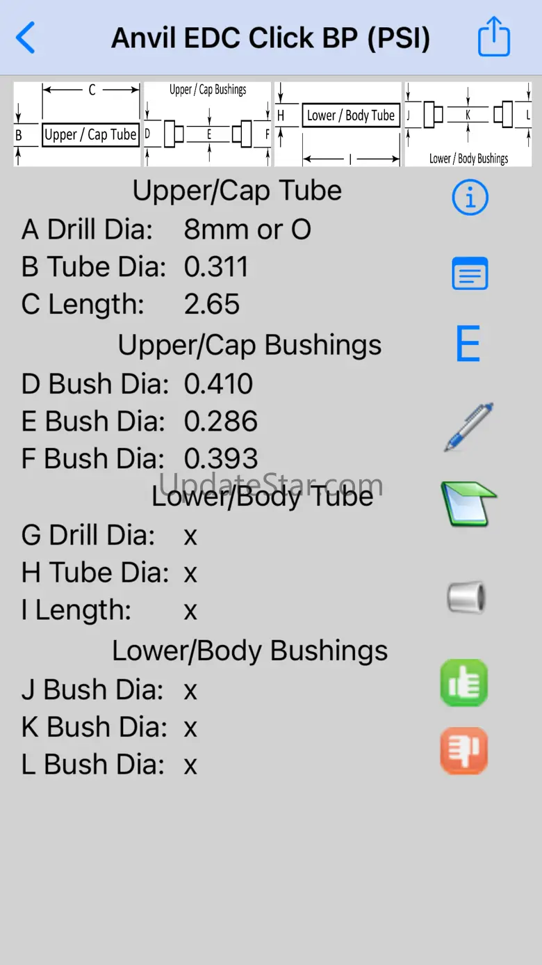 IAP Bushings & Tubes Reference 1.17