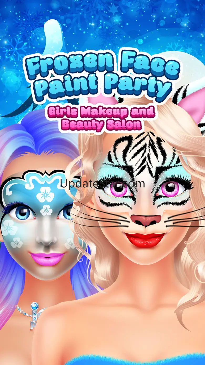 Frozen Face Paint Party - Kids Christmas Games Spa 2.0