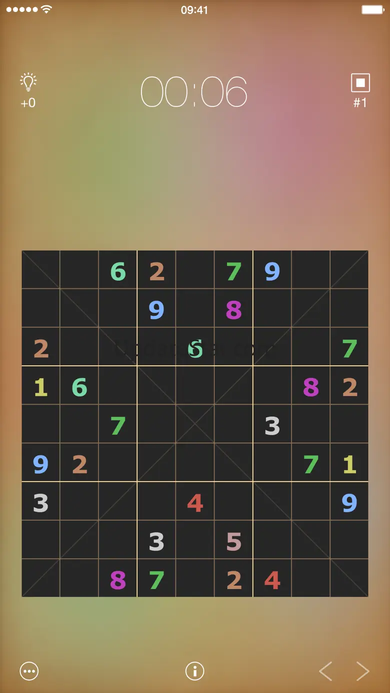 9 digits - sudoku variations 1.4.1