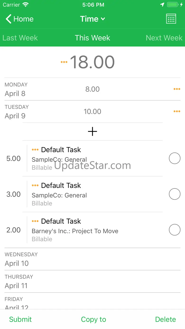 Nexonia Timesheets 5.4.10