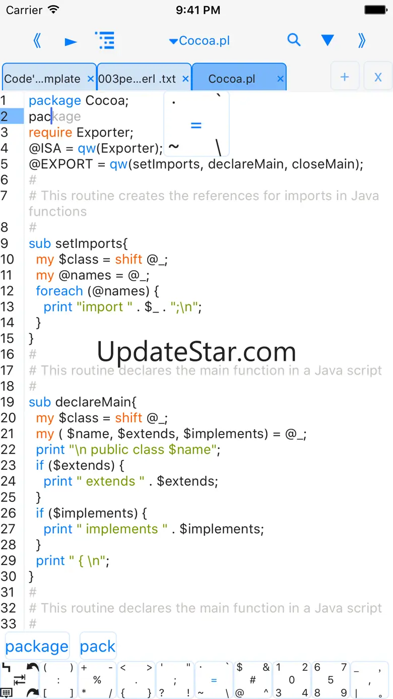 perli-run code,autocomplete,we 3.1