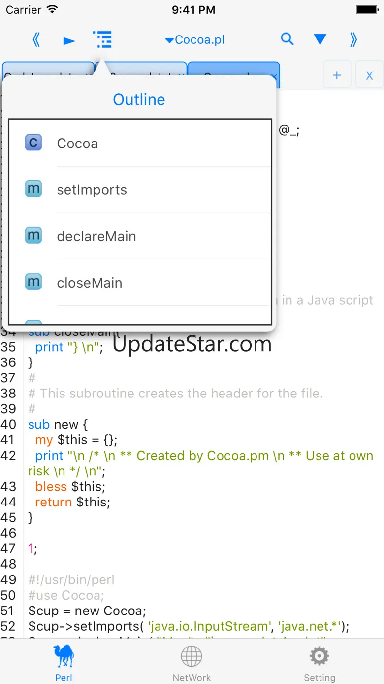 perli-run code,autocomplete,we 3.1