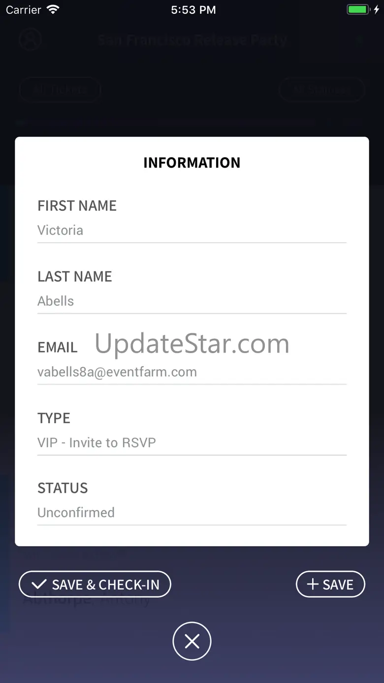 Event Check-In By Event Farm 9.1