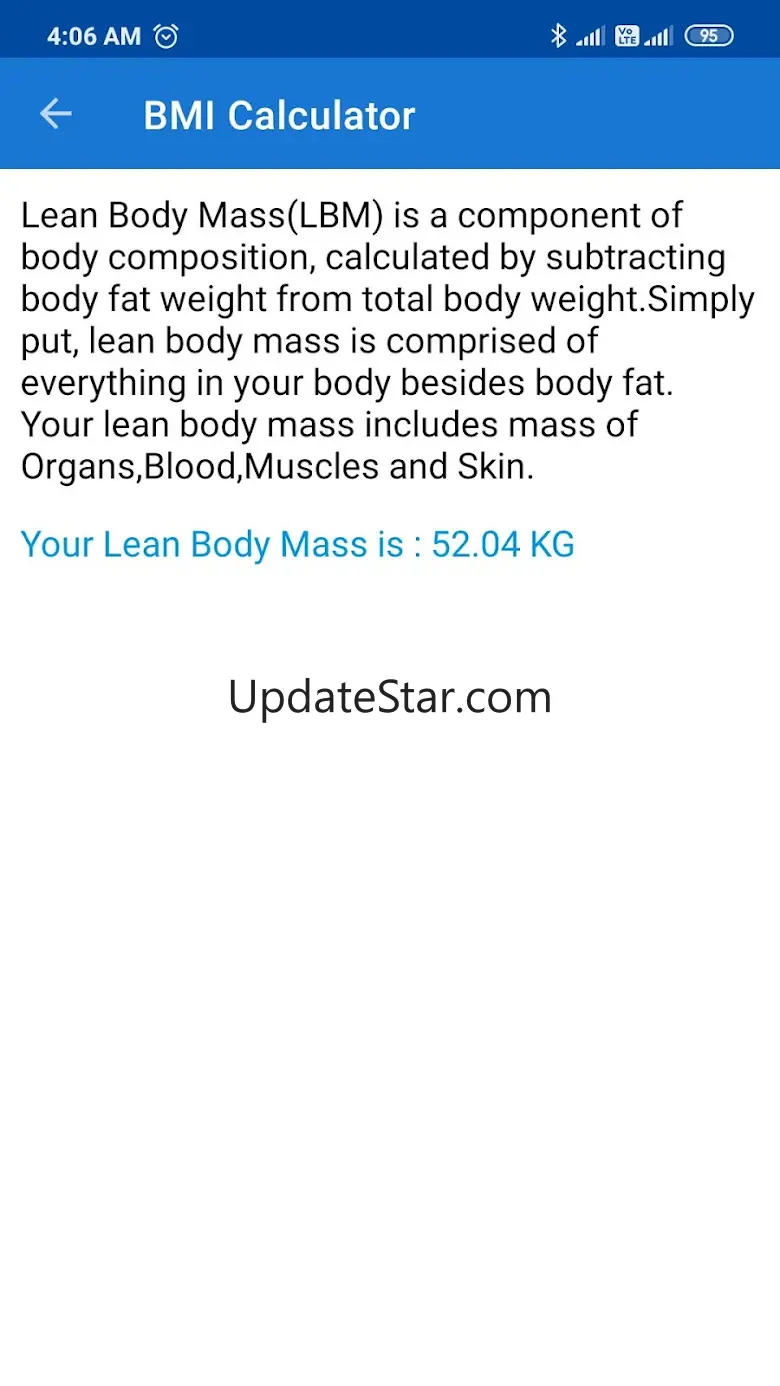 BMI,BMR and Fat % Calculator 3.5.1