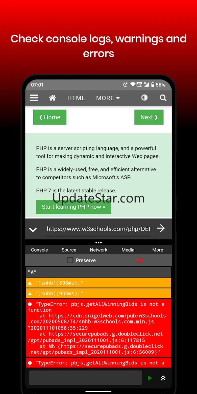 F12 | Inspect Element, Console 4.73