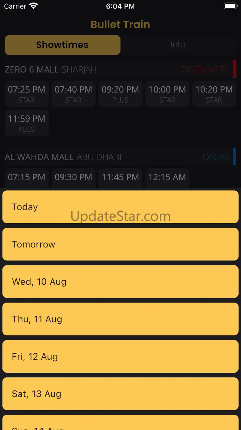 UAE - Cinemas & Events 2.0.1