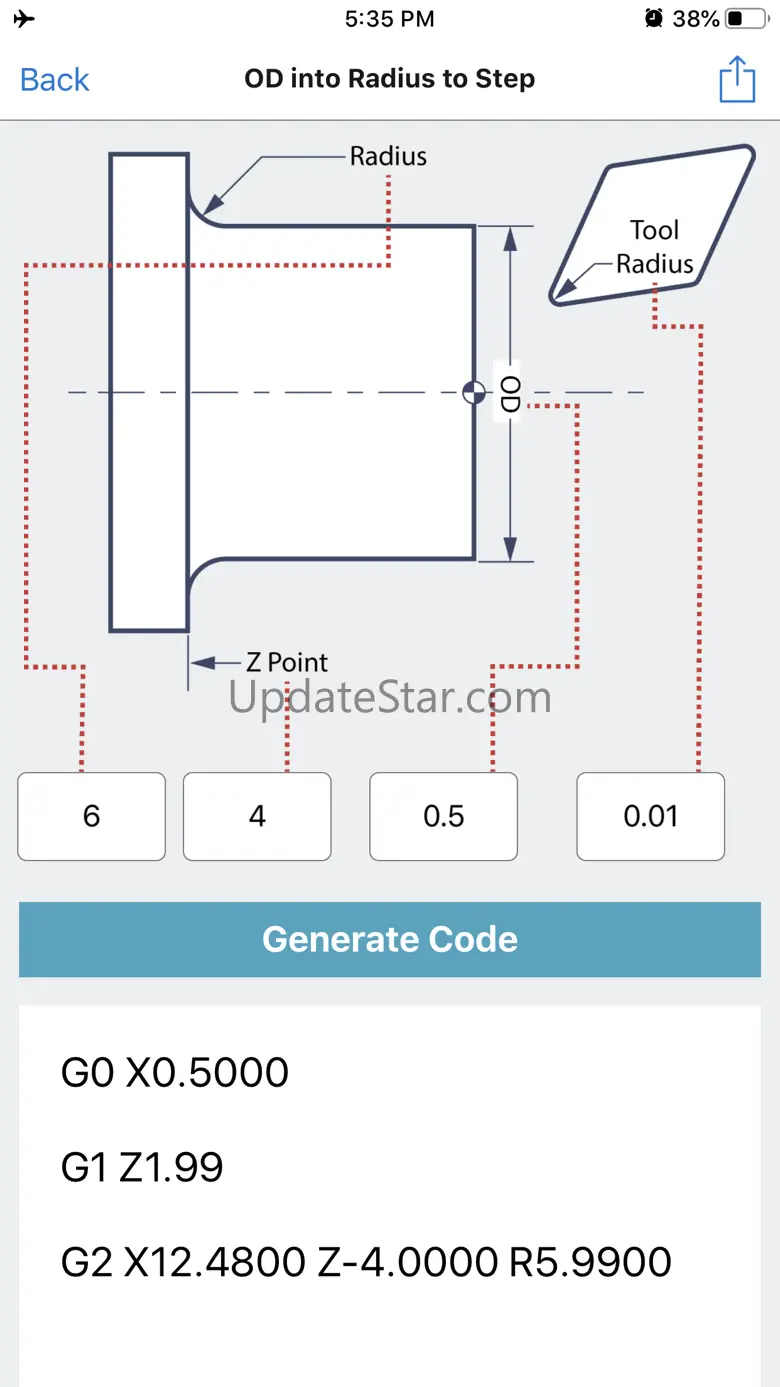 G Code Generator CNC OD ID 2.0