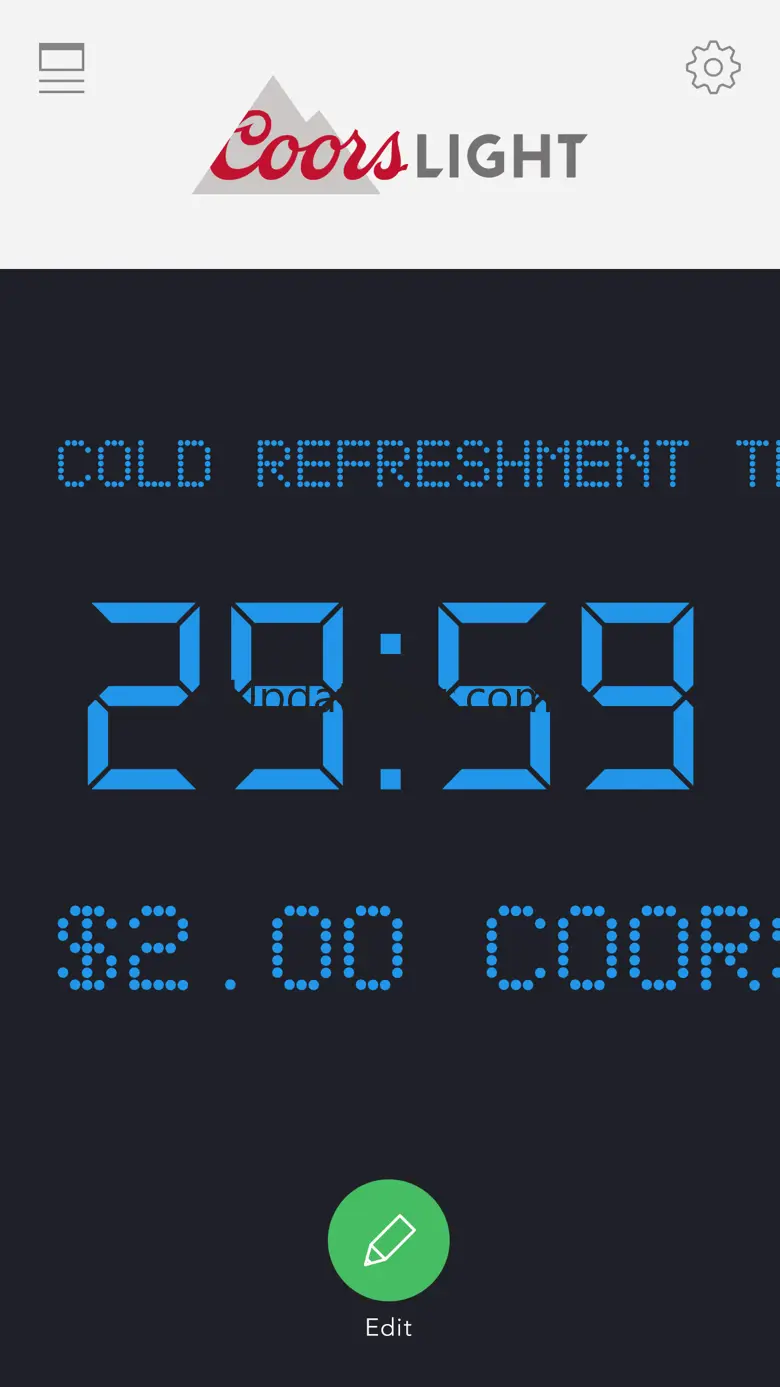 Coors Light Feature Clock 1.2