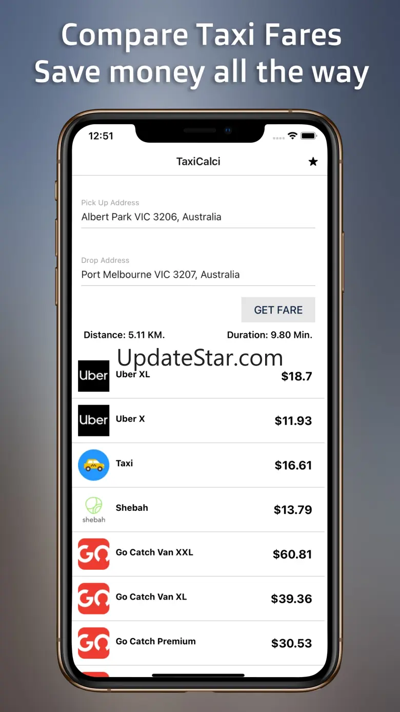 TaxiCalci - Compare Taxi Fares 1.4