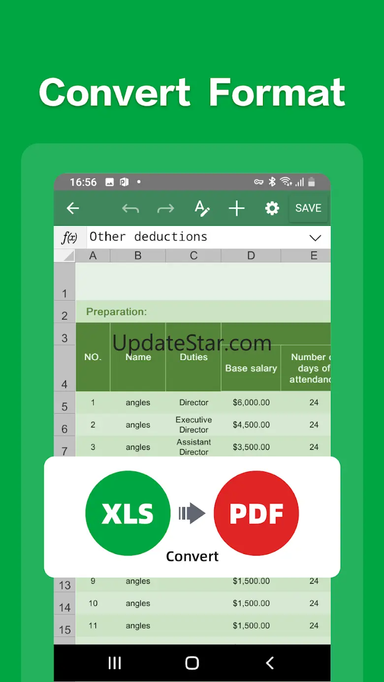 Spreadsheet Editor:excel,word 4.1.9